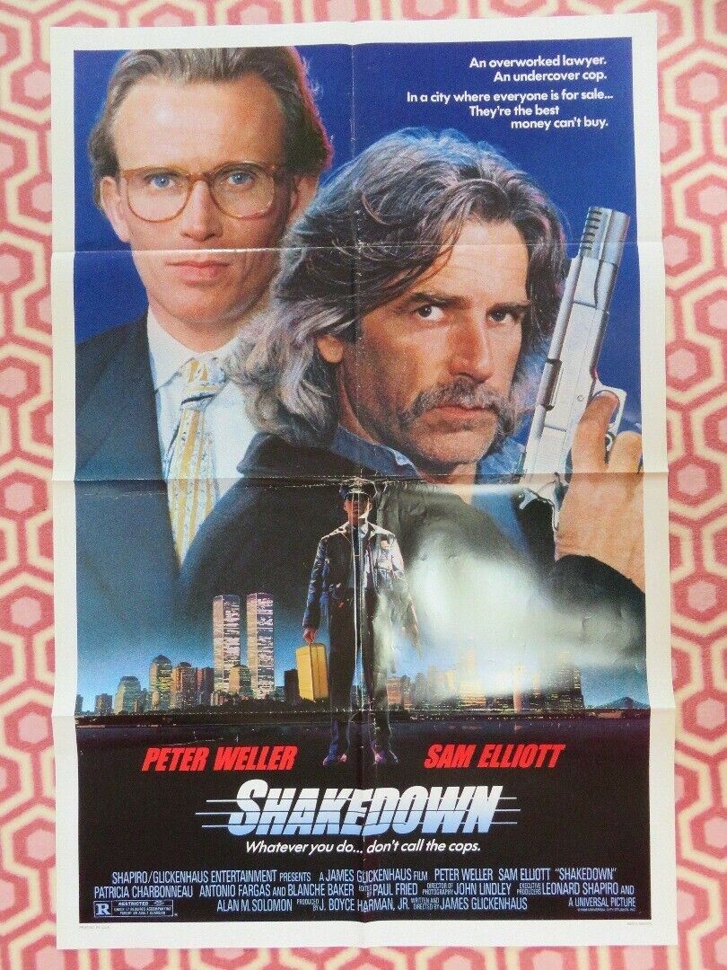 SHAKEDOWN US ONE SHEET  POSTER PETER WELLER SAM ELLIOTT 1988