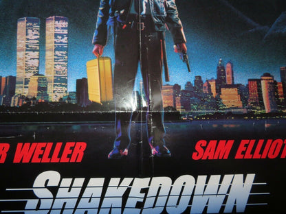 SHAKEDOWN US ONE SHEET  POSTER PETER WELLER SAM ELLIOTT 1988