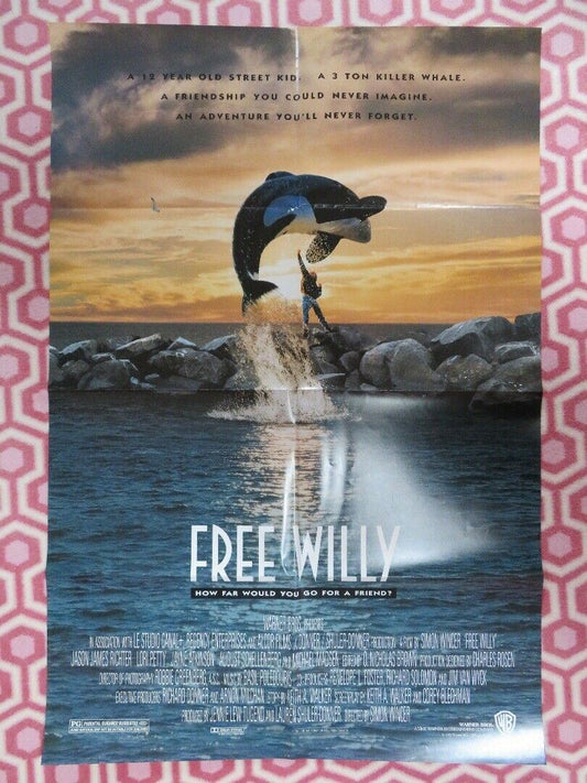 FREE WILLY US ONE SHEET POSTER LORI PETTY 1993