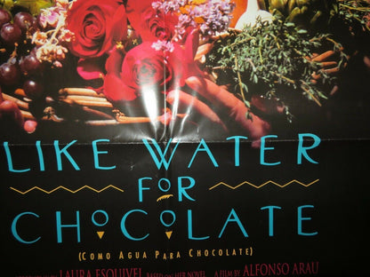 LIKE WATER FOR CHOCOLATE / Como agua para chocolate US ONE SHEET POSTER 1992