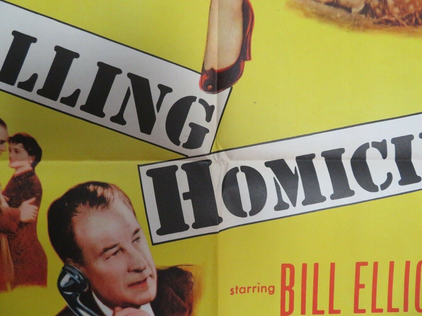 CALLING HOMICIDE US ONE SHEET  POSTER BILL ELLIOTT LYLE TALBOT 1956