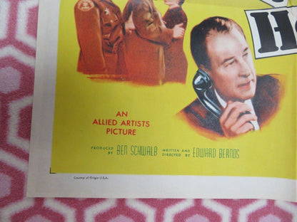 CALLING HOMICIDE US ONE SHEET  POSTER BILL ELLIOTT LYLE TALBOT 1956