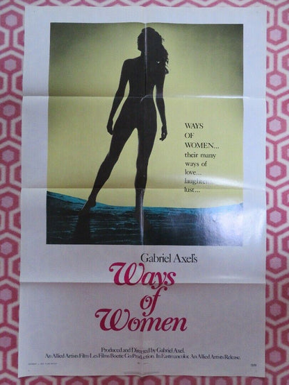 WAYS OF WOMEN US ONE SHEET  POSTER GABRIEL AXEL 1970