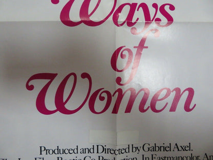 WAYS OF WOMEN US ONE SHEET  POSTER GABRIEL AXEL 1970