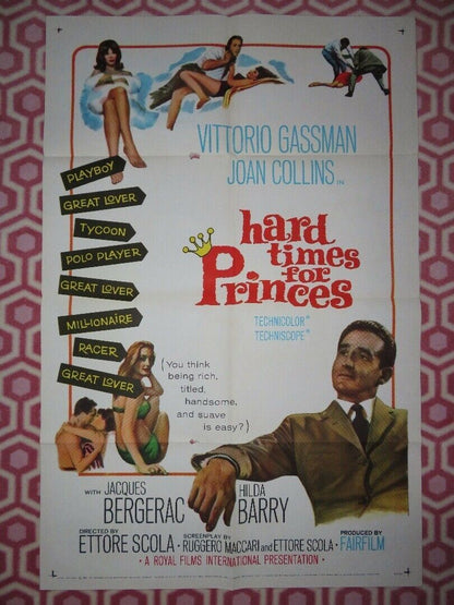 HARD TIME FOR PRINCESS / La congiuntura US ONE SHEET  POSTER J.COLLINS 1965