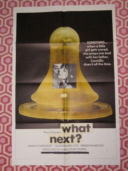 WHAT NEXT? / Swedish Love Play US ONE SHEET  POSTER MONICA NORDQUIST