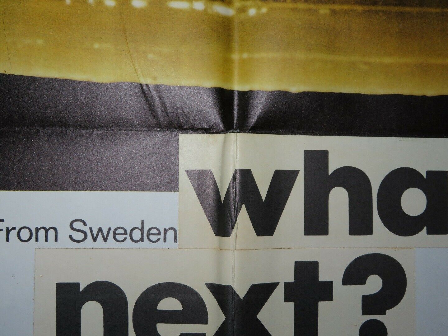 WHAT NEXT? / Swedish Love Play US ONE SHEET  POSTER MONICA NORDQUIST