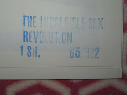 THE INCREDIBLE SEX REVOLUTION US ONE SHEET  POSTER DR. GLADDN  1965