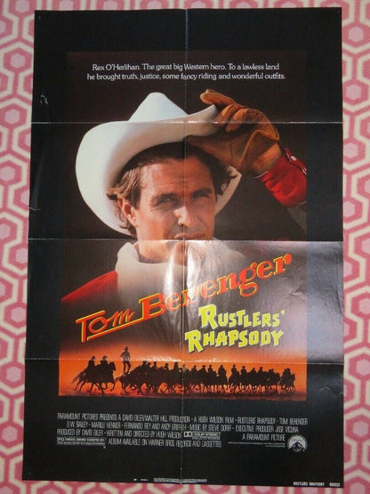 RUSTLERS RHAPSODY US ONE SHEET POSTER TOM BERENGER 1985