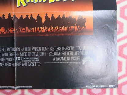 RUSTLERS RHAPSODY US ONE SHEET POSTER TOM BERENGER 1985