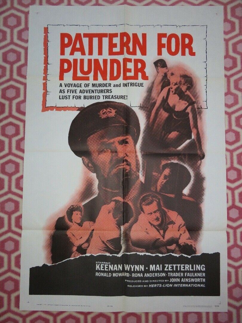 PATTERN FOR PLUNDER / OPERATION MERMAID US ONE SHEET  POSTER 1963