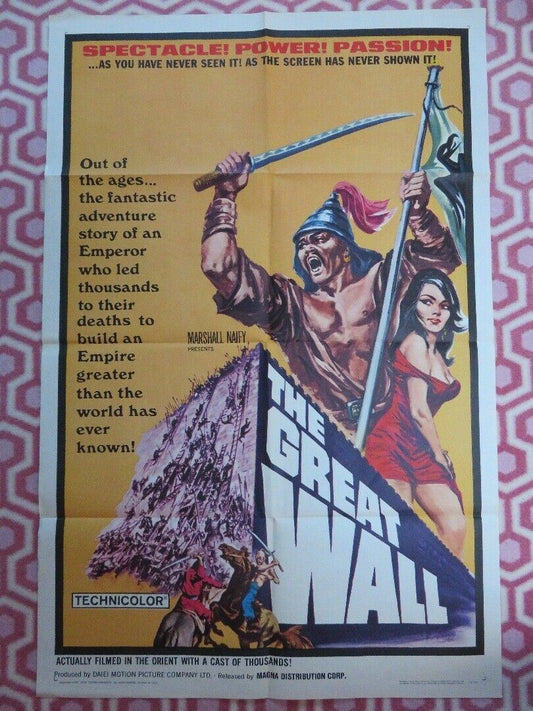 THE GREAT WALL US ONE SHEET POSTER MARSHALL NAIFY