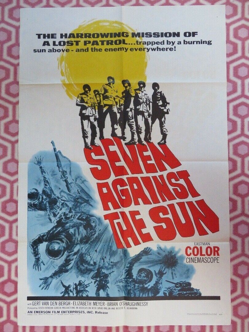 SEVEN AGAINST SUN US ONE SHEET  POSTER GERT VAN BERGH 1964