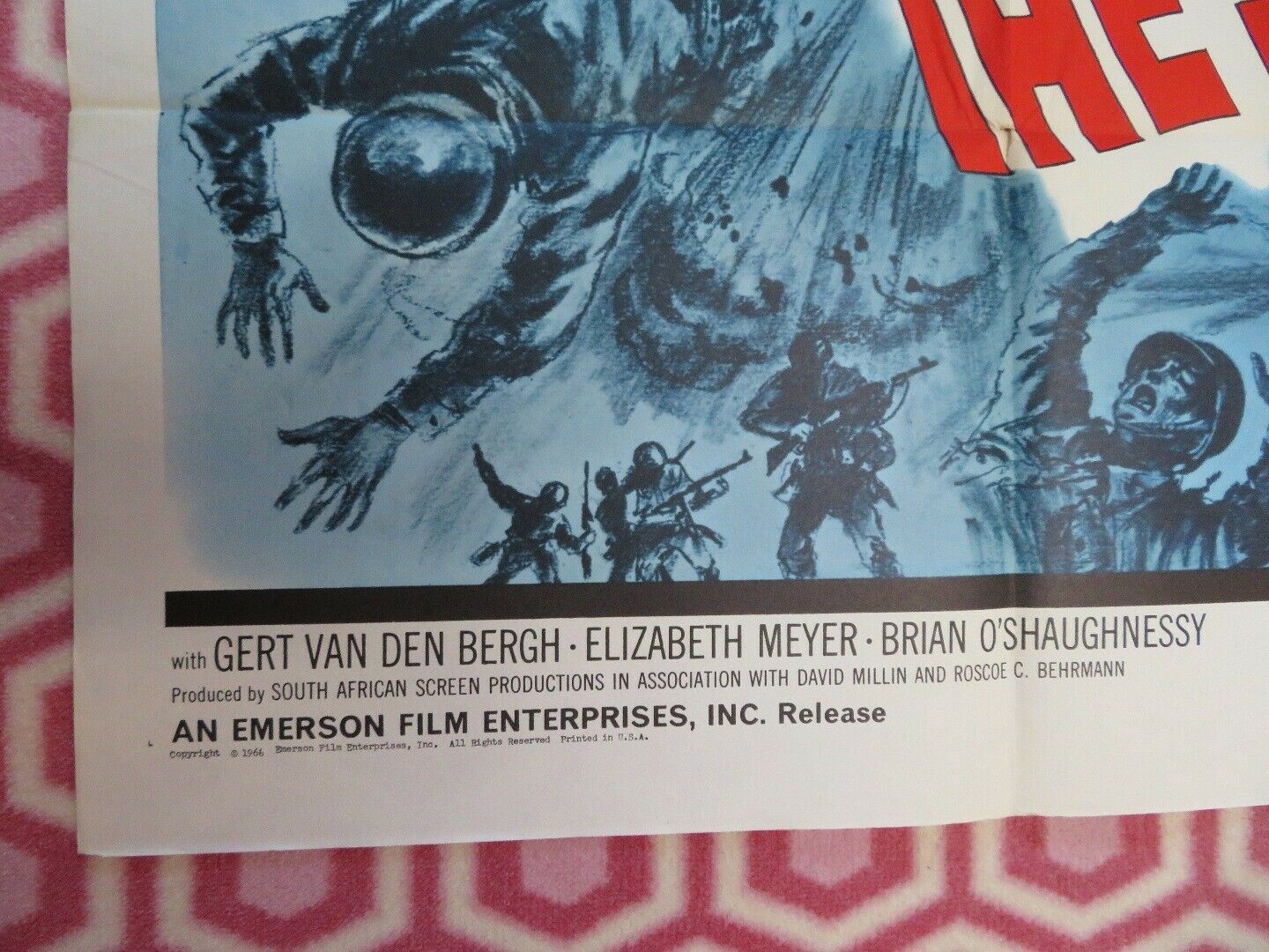 SEVEN AGAINST SUN US ONE SHEET  POSTER GERT VAN BERGH 1964