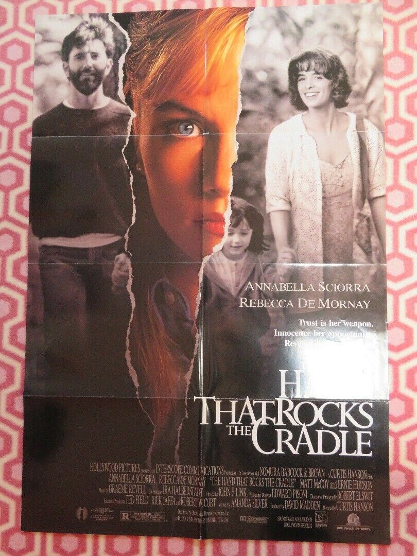 THE HAND THAT ROCKS THE CRADLE US ONE SHEET POSTER REBECCA DE  MORNAY