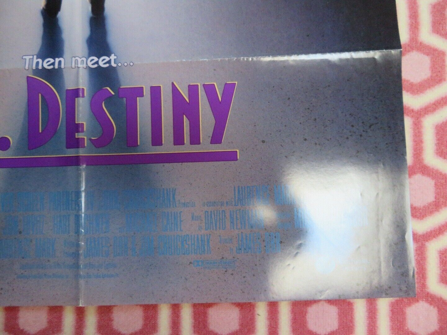 MR. DESTINY US ONE SHEET POSTER MICHAEL CAINE LINDA HAMILTON 1990