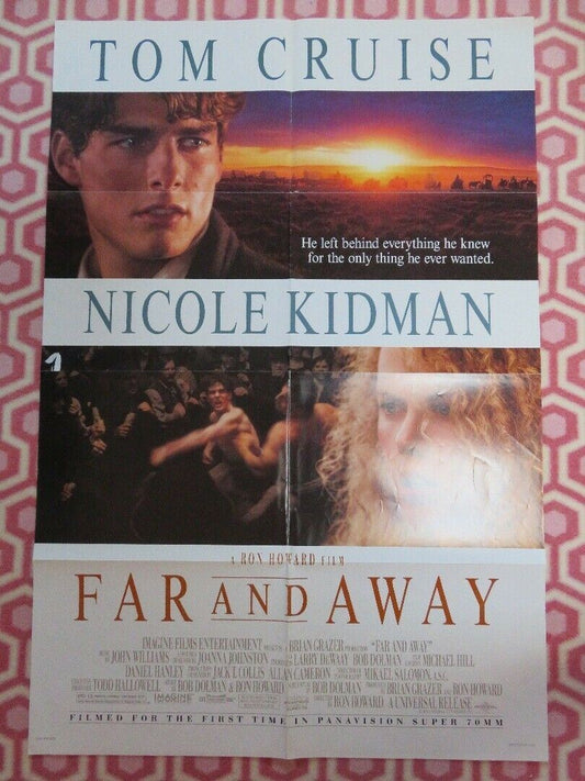 FAR AND AWAY US ONE SHEET  POSTER NICOLE KIDMAN TOM CRUIZ  1992