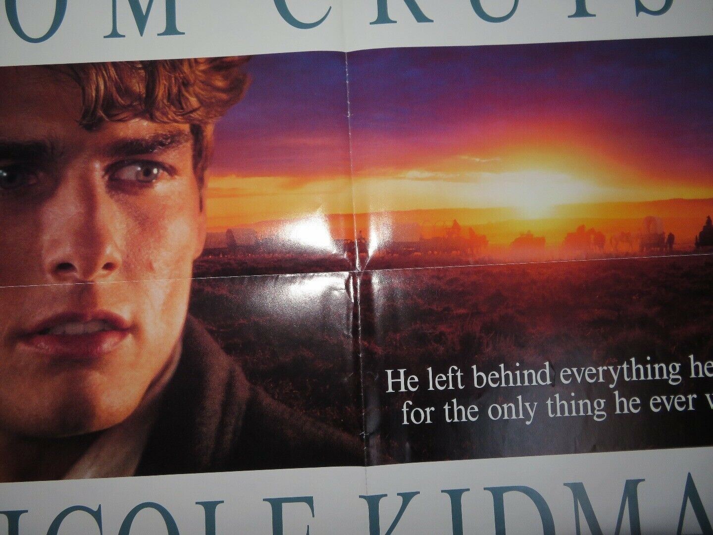 FAR AND AWAY US ONE SHEET  POSTER NICOLE KIDMAN TOM CRUIZ  1992