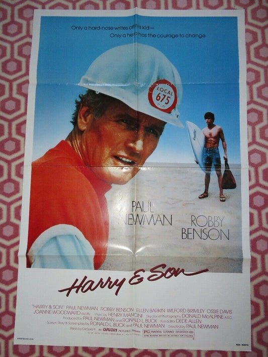 HARRY & SON US ONE SHEET  POSTER PAUL NEWMAN ROBBY BENSON 1984