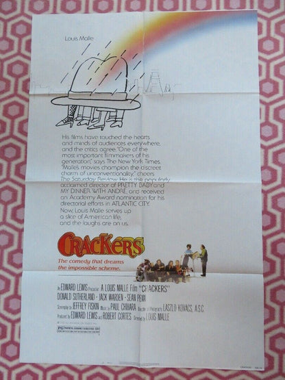 CRACKERS US ONE SHEET POSTER LOUIS MALLE DONALD SUTHERLAND 1983