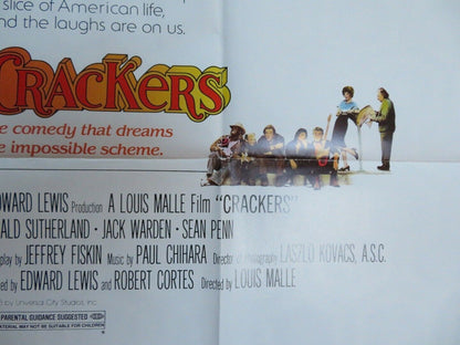 CRACKERS US ONE SHEET POSTER LOUIS MALLE DONALD SUTHERLAND 1983