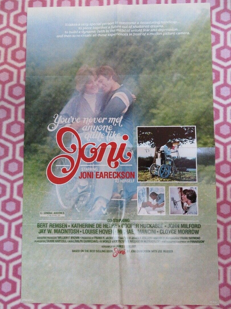 JONI US ONE SHEET POSTER JONI EARECKSON BERT REMSEN 1979