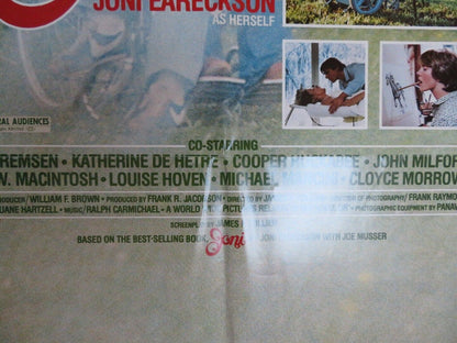 JONI US ONE SHEET POSTER JONI EARECKSON BERT REMSEN 1979