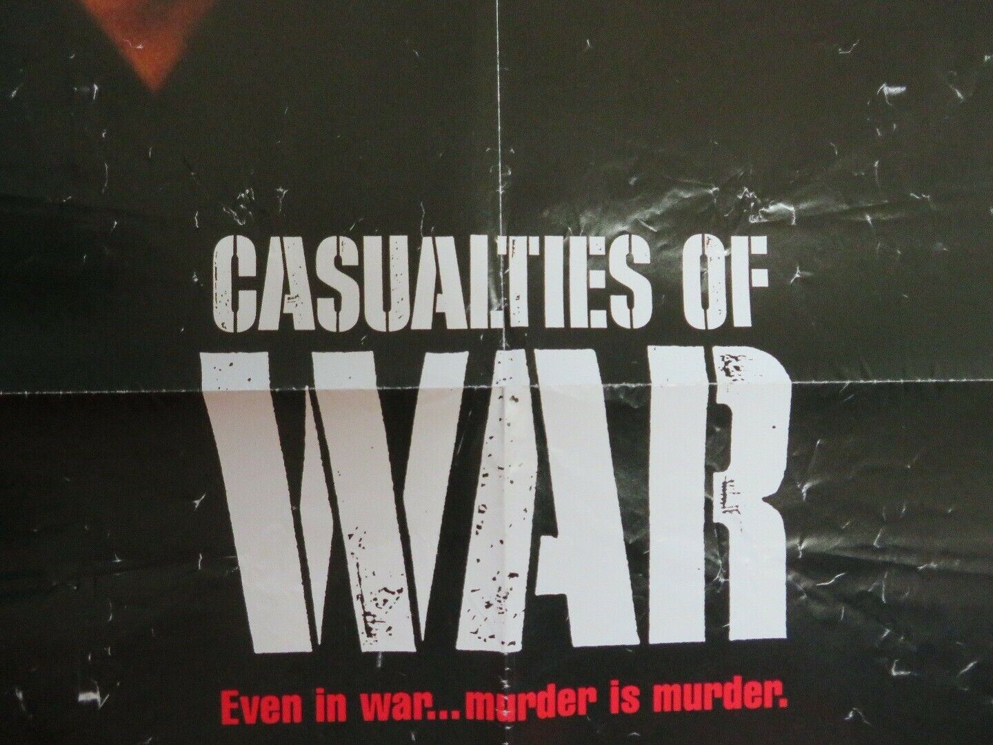 CASUALTIES OF WAR US ONE SHEET POSTER MICHAEL J.FOX SEAN PENN 1989