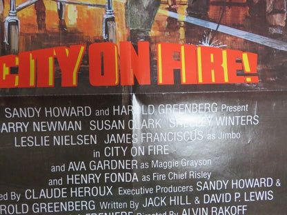 CITY ON FIRE US ONE SHEET  POSTER BARRY NEWMAN SUSAN CLARK 1979