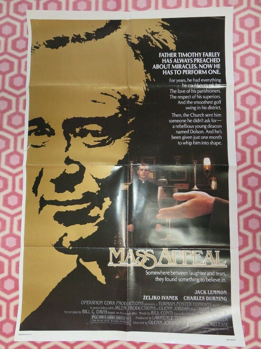 MASS APPEAL US ONE SHEET  POSTER JACK LEMMON  1984