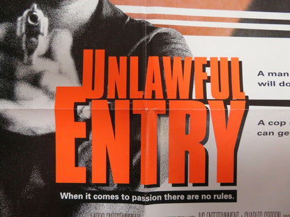 UNLAWFUL ENTRY ONE SHEET POSTER KURT RUSSEL RAY LIOTTA 1992