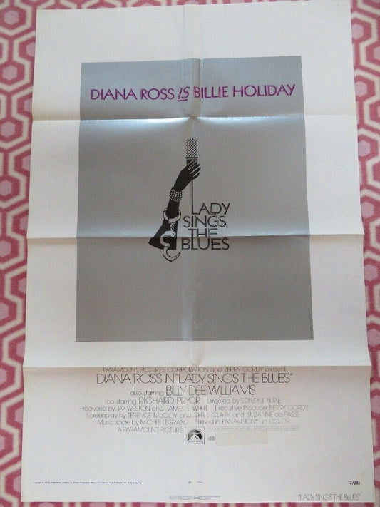 LADY SINGS THE BLUE US ONE SHEET  POSTER DIANA ROSS BILLY DEE WILLIAMS