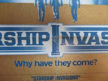 STARSHIP INVASION US ONE SHEET POSTER ROBERT VAUGHN CHRISTOPHER LEE