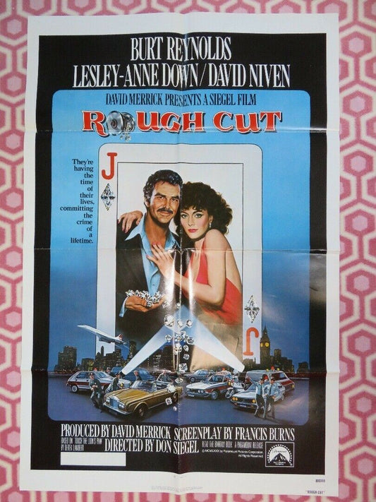 ROUGH CUT US ONE SHEET  POSTER BURT RETNOLDS DAVID NIVEN 1980