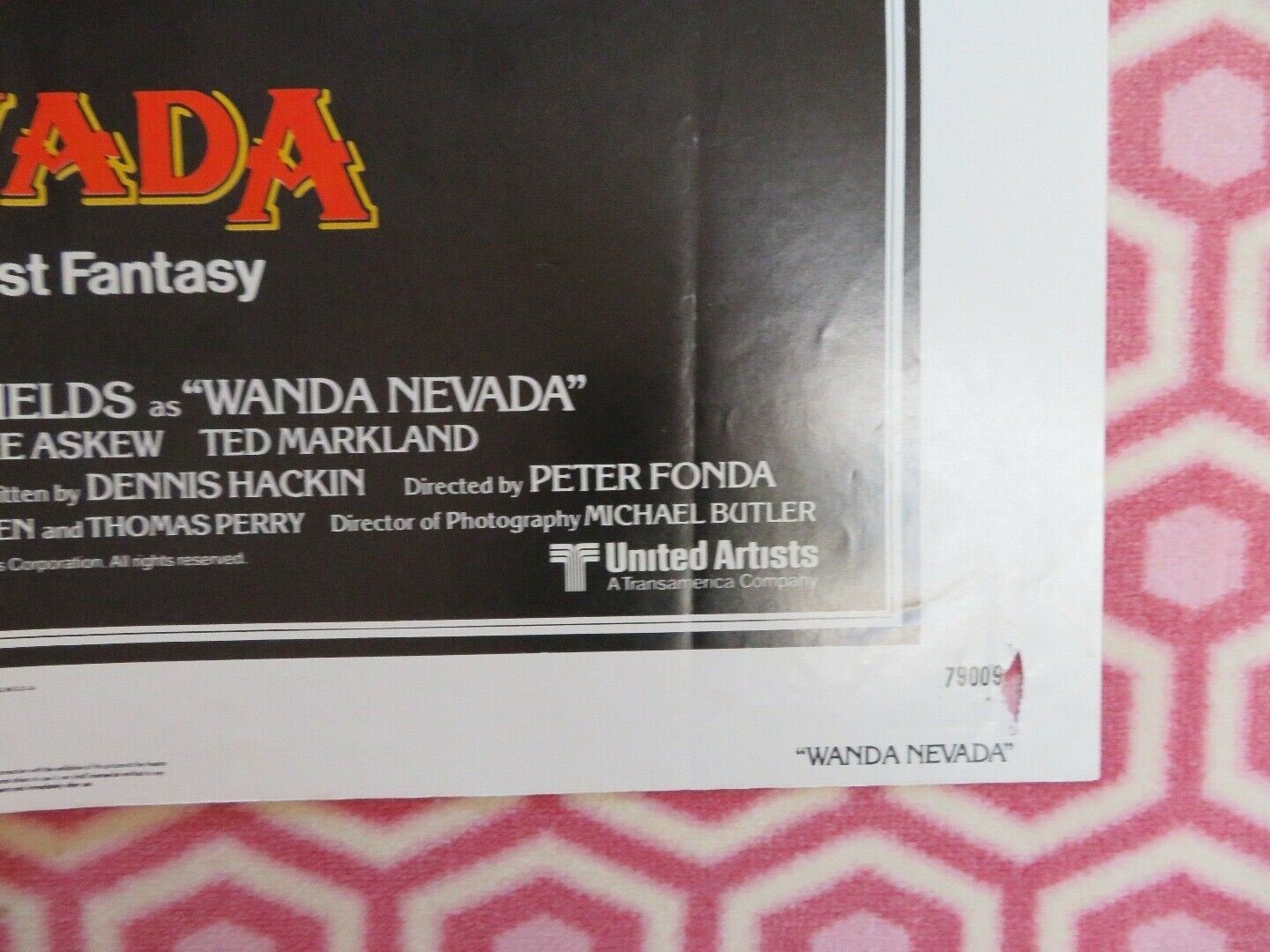 WANDA NEVADA US ONE SHEET  POSTER PETER FONDA BROOKE SHIELDS 1979