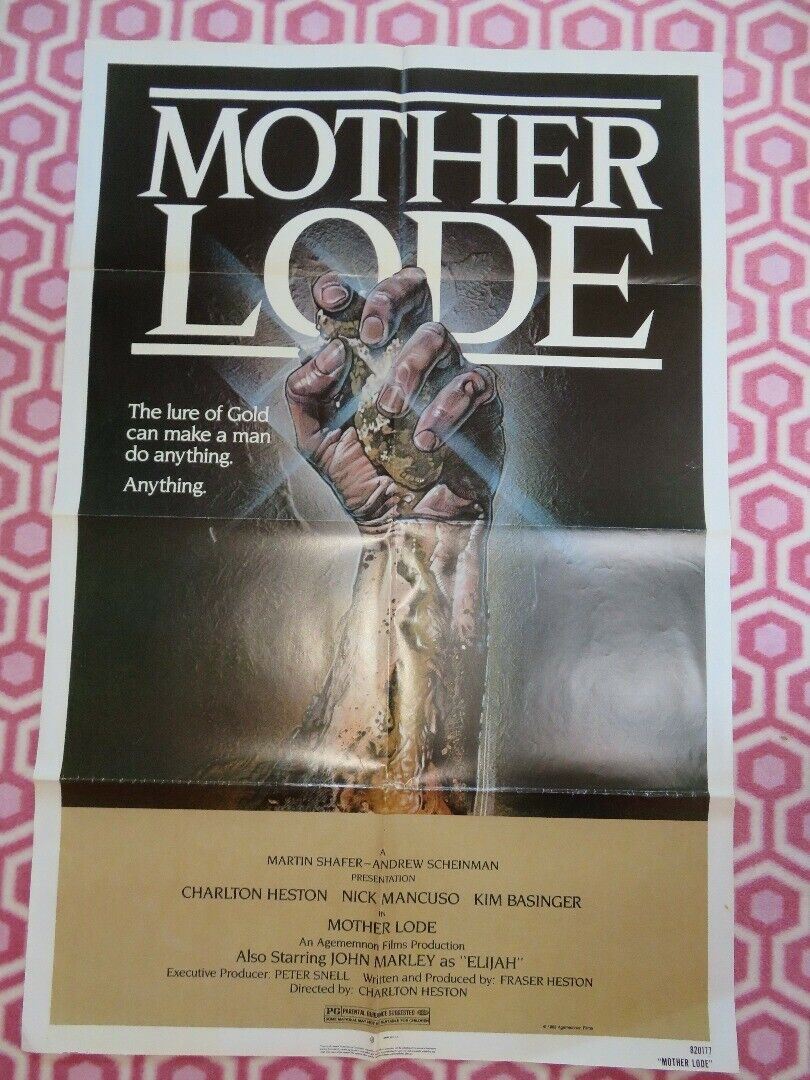 MOTHER LODE US ONE SHEET  POSTER KIM BASINGER CHARLTON HESTON 1982