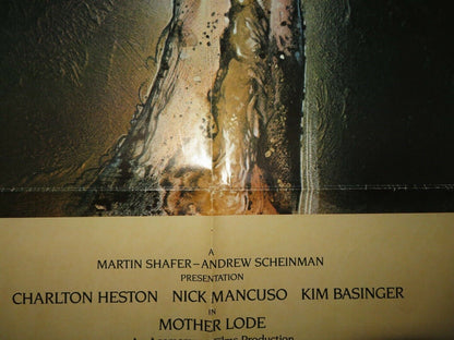 MOTHER LODE US ONE SHEET  POSTER KIM BASINGER CHARLTON HESTON 1982