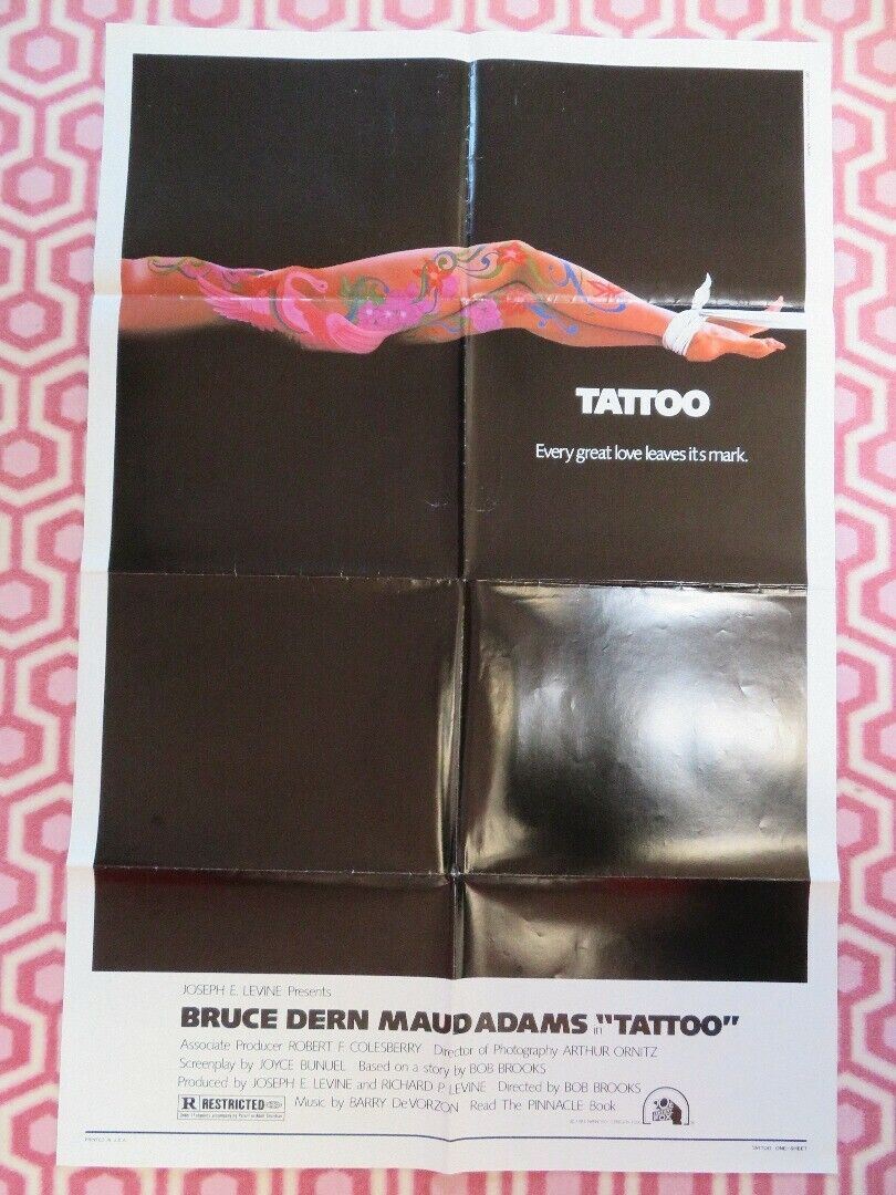 TATTOO US ONE SHEET POSTER BRUCE DERN MAUD ADAMS 1981