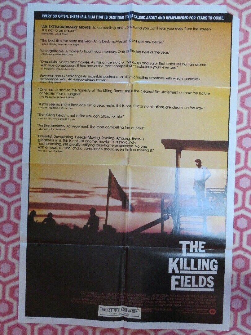 THE KILLING FIELDS US ONE SHEET  POSTER JOHN MALKOVICH 1984