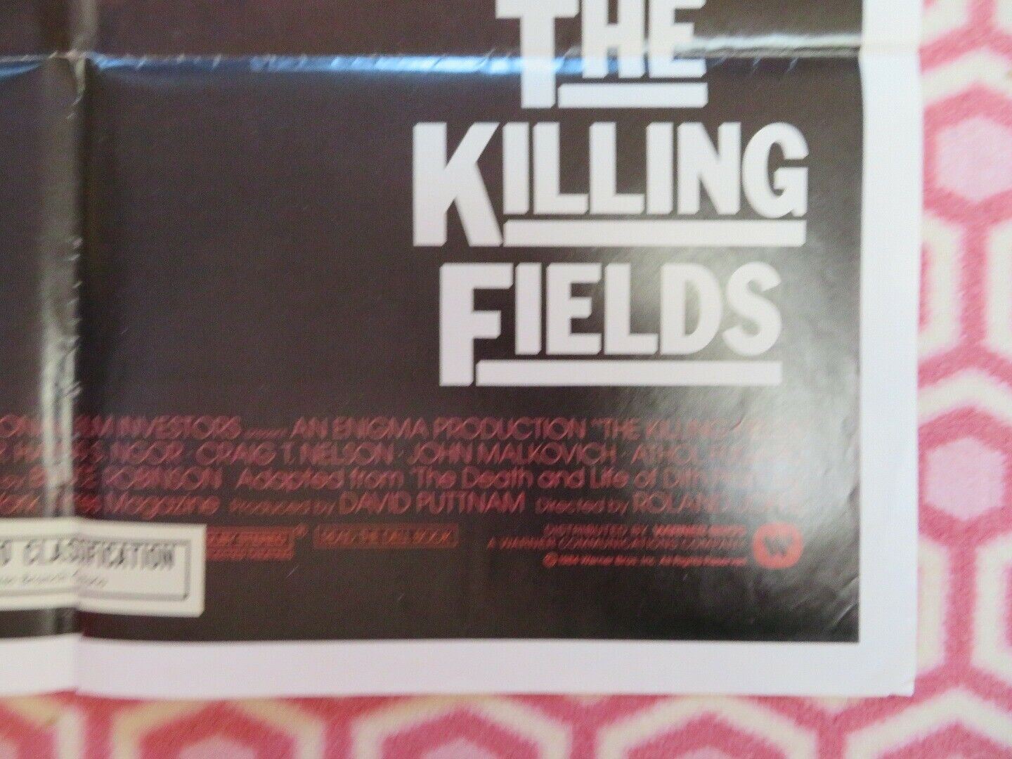 THE KILLING FIELDS US ONE SHEET  POSTER JOHN MALKOVICH 1984