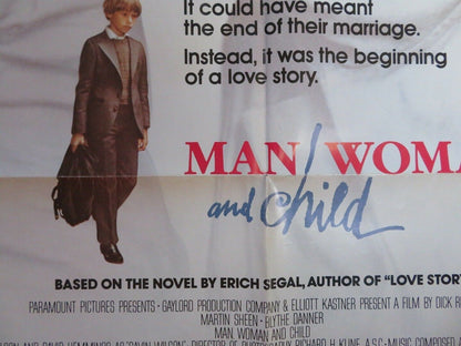 MAN WOMAN AND CHILD US ONE SHEET  POSTER MARTIN SHEEN BLYTHE DANNER