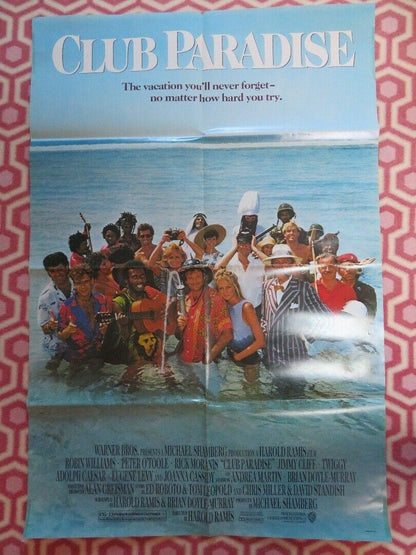 CLUB PARADISE US ONE SHEET  POSTER ROBIN WILLIAMS RICK MORANIS 1986