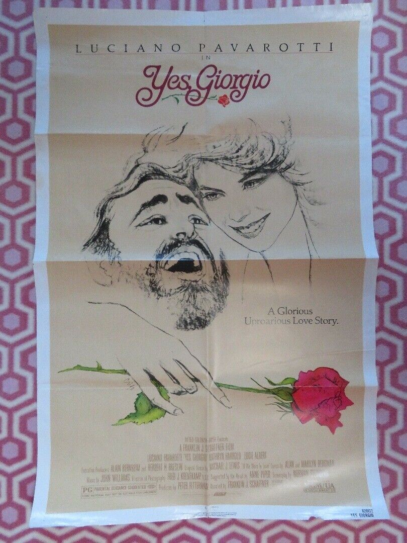 YES GIORGIO US ONE SHEET POSTER LUCIANO PAVAROTTI 1982