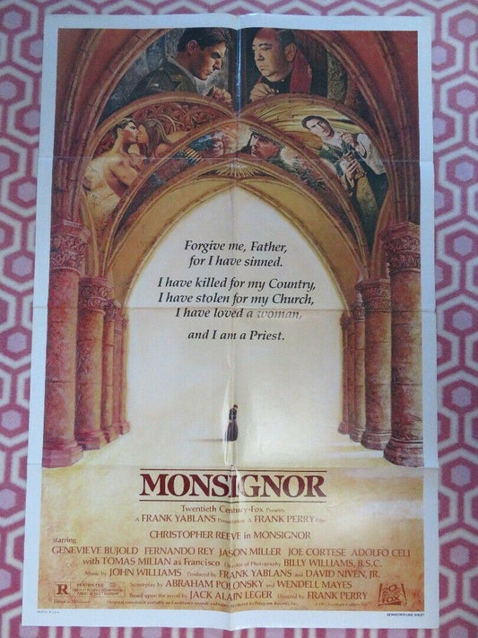 MONSIGNOR US ONE SHEET  POSTER CHRISTOPHER REEVE 1982