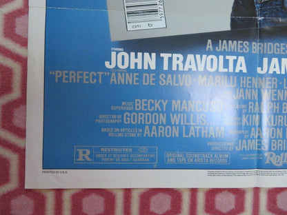 PERFECT US ONE SHEET  POSTER JOHN TRAVOLTA JAMIE LEE CURTIS  1985