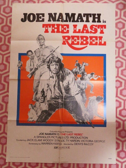 THE LAST REBEL US ONE SHEET POSTER JOE NAMATH 1971