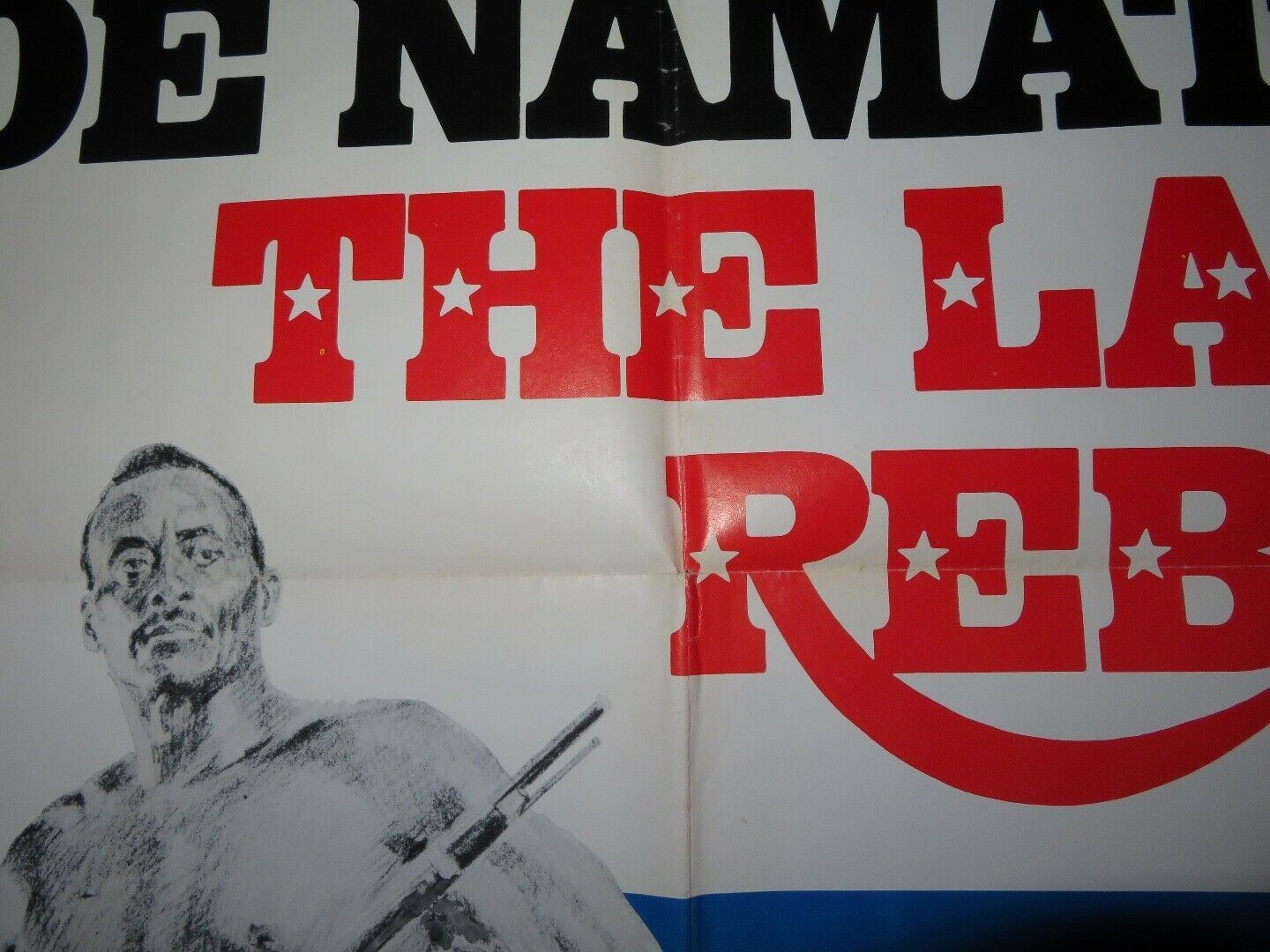 THE LAST REBEL US ONE SHEET POSTER JOE NAMATH 1971