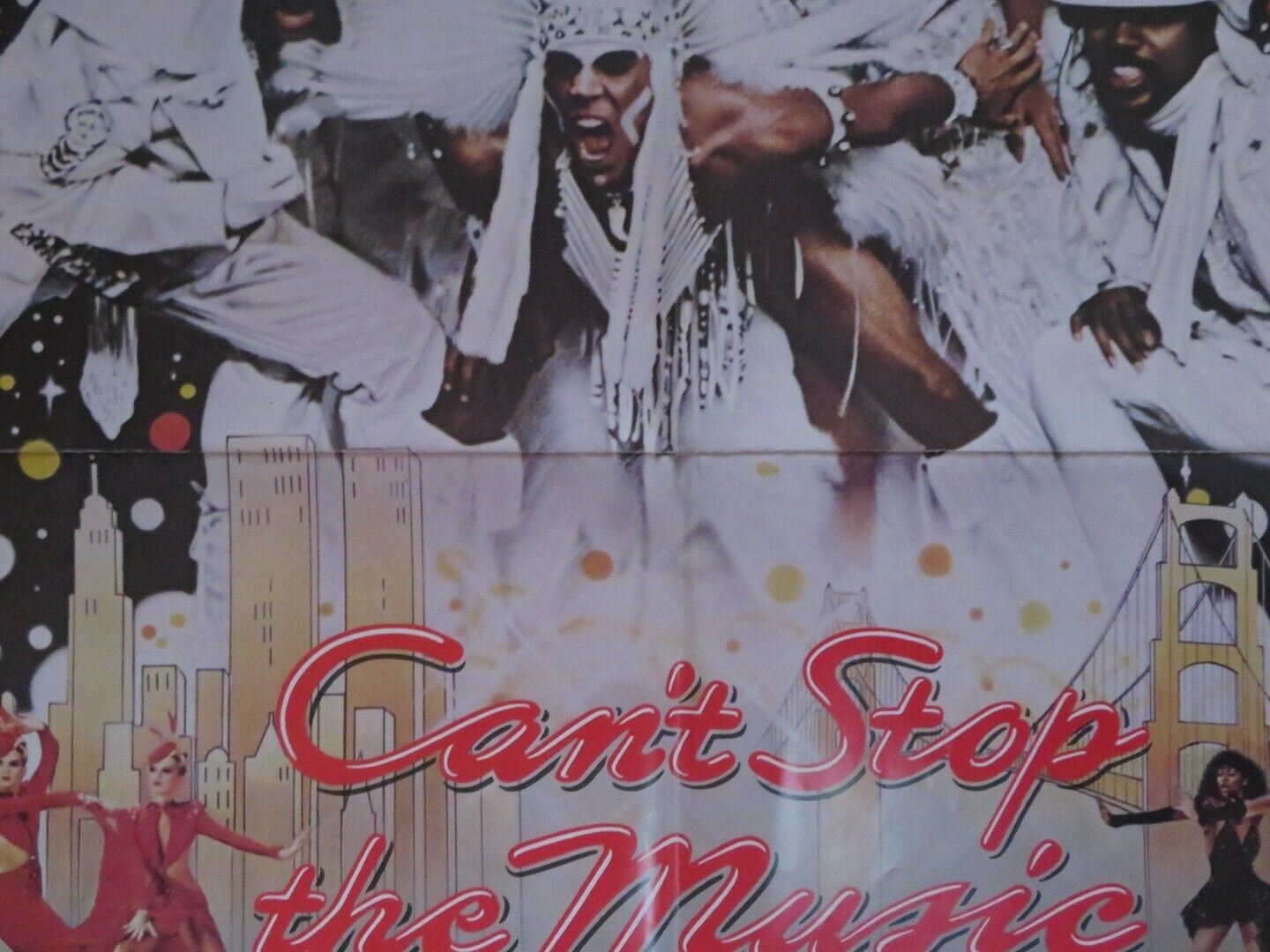 CAN'T STOP THE MUSIC US ONE SHEET  POSTER VILLAGE PEOPLE BRUCE JENNER