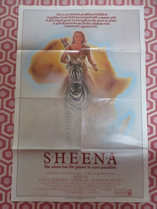 SHEENA US ONE SHEET POSTER TANYA ROBERTS TED WASS 1984