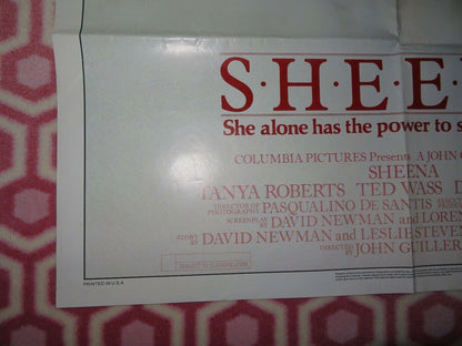 SHEENA US ONE SHEET POSTER TANYA ROBERTS TED WASS 1984